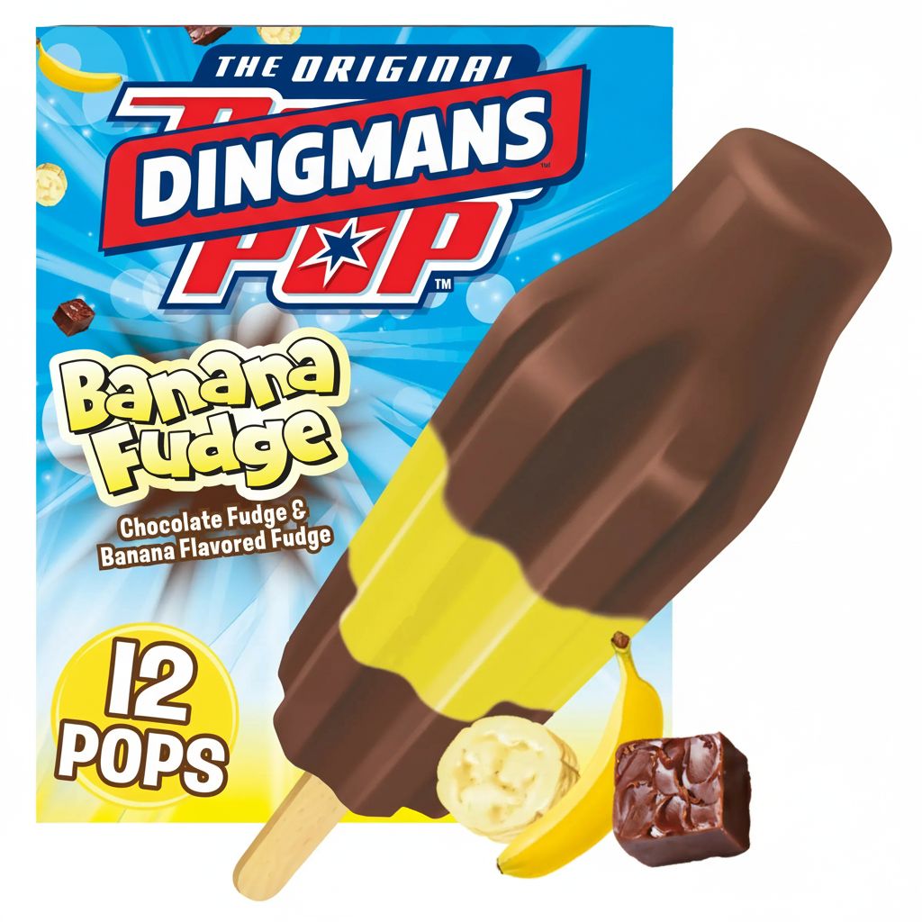 DINGMANS:BOMB POP BANANA FUDGE 12CT
