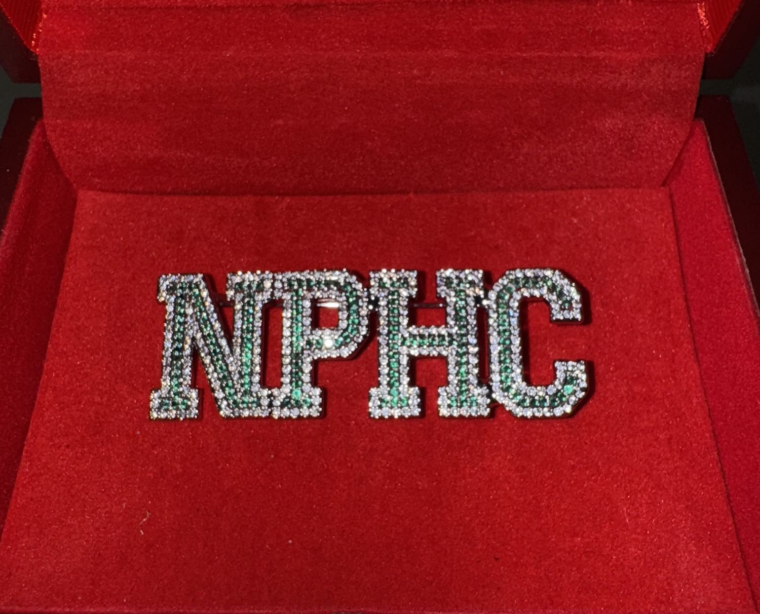 NPHC Classic Green Crystal Pin