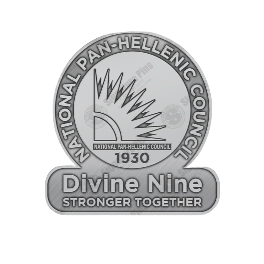 NPHC Silver Emblem “Stronger Together” Pin