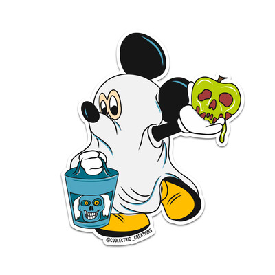 Ghost Mickey Sticker