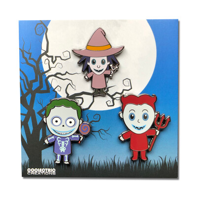 Boogie's Mischievous Trio Pin Set Boogie's Mischievous Trio Pin Set