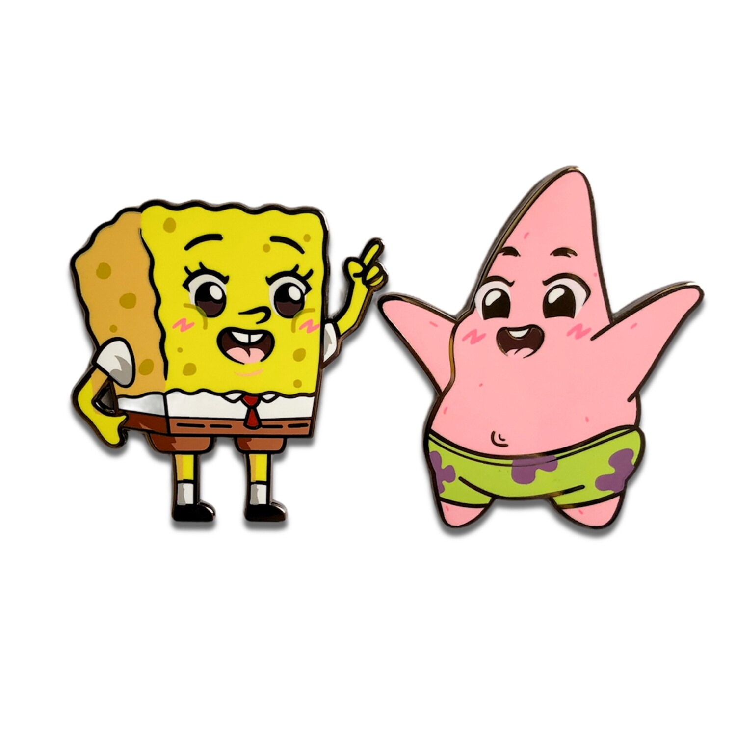 Squarepants & Sea Star Pin Set