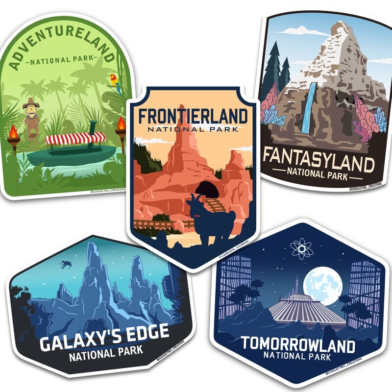 Happiest Place National Park Stickers