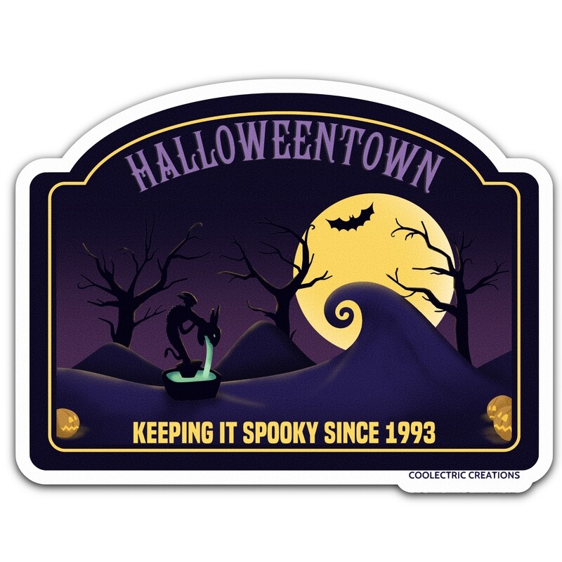 Halloweentown Travel Sticker