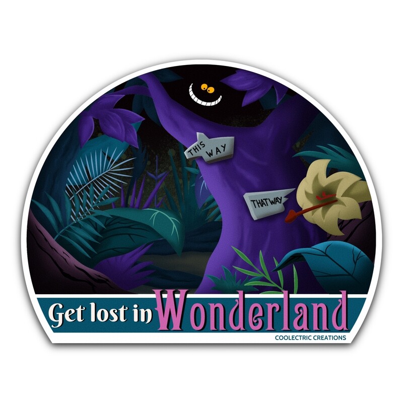 Wonderland Magic Travel Sticker