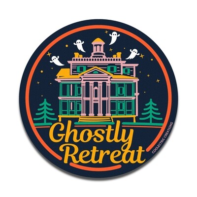 Ghostly Retreat Sticker