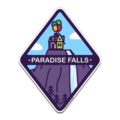 Paradise Falls Adventure Sticker