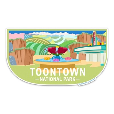Toontown National Park Sticker