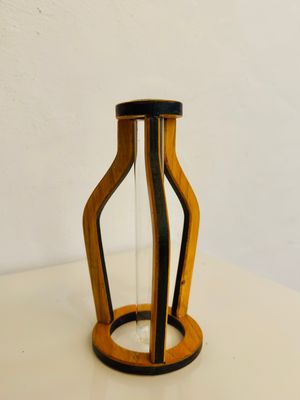 Soliflore, bois recyclé, bois massif, chataîgner, création suisse, artisanat suisse Sevy Créations Bois