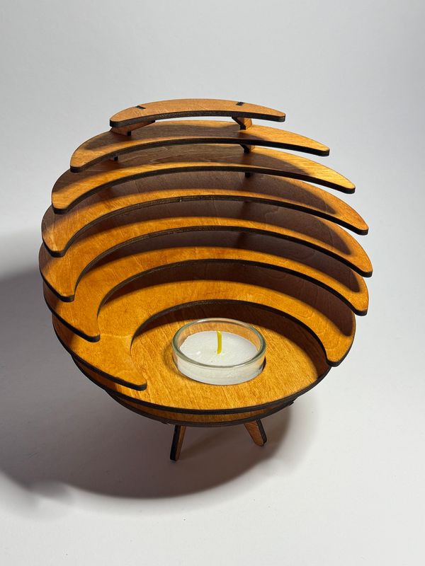Grand bougeoir en stock . Sevy créations bois 