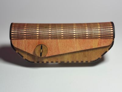 Étui à Lunettes En Bois Dur Vintage - Boîte De Rangement Pour Lunettes De Soleil Et De Vue - Design Creux