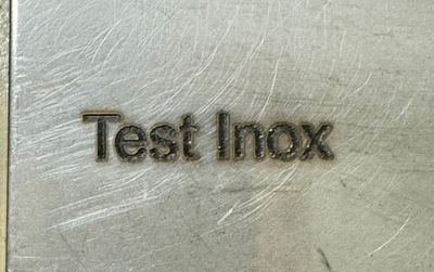 Marquage laser acier inox, Sevy Créations Bois