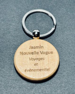 Porte clé en bois personnalisé
