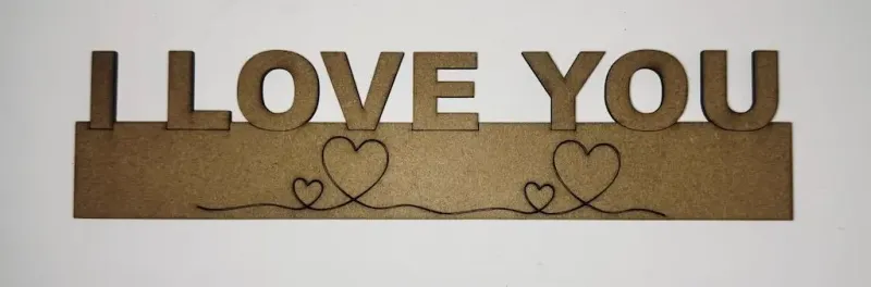 Découpage et marquage laser de bois