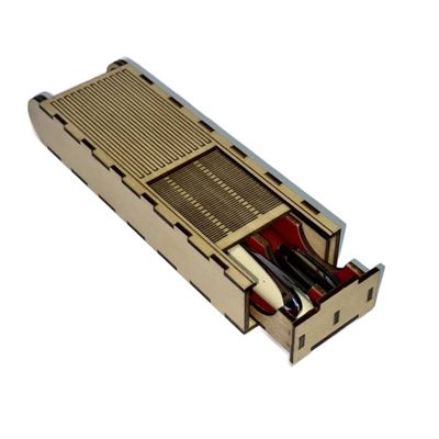 Étui en bois pour stylos - Fabrication artisanale suisse