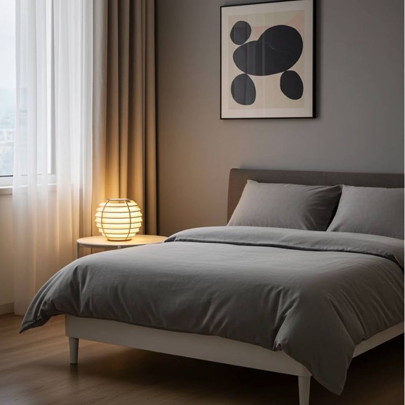 Lampe sphère en bois - artisanal suisse