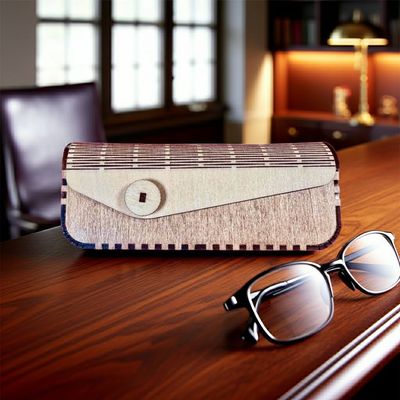 Étui en bois pour lunette personnalisé – Étui droit rigide artisanal suisse