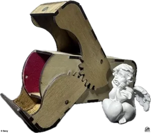 Étui en bois pour lunette personnalisé – Fermeture caïman
