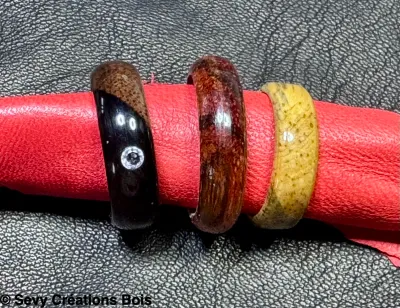 Bagues en bois personnalisée Bagues en bois personnalisée