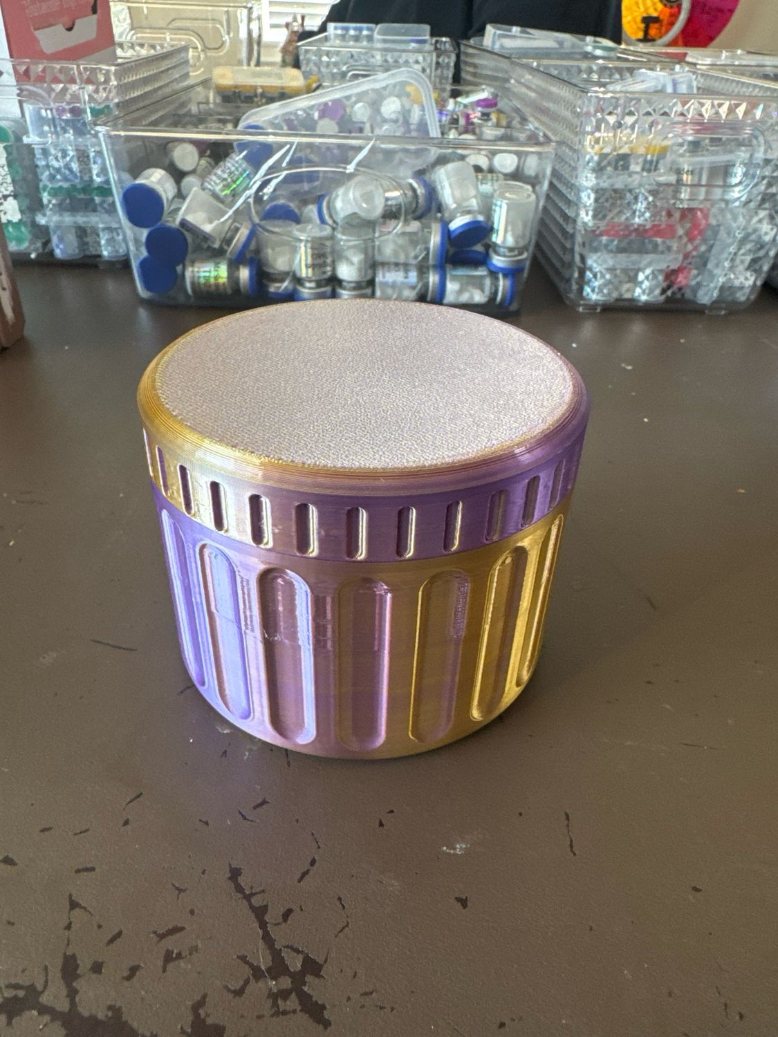 Gold/purple 3D Case 10ML Vials