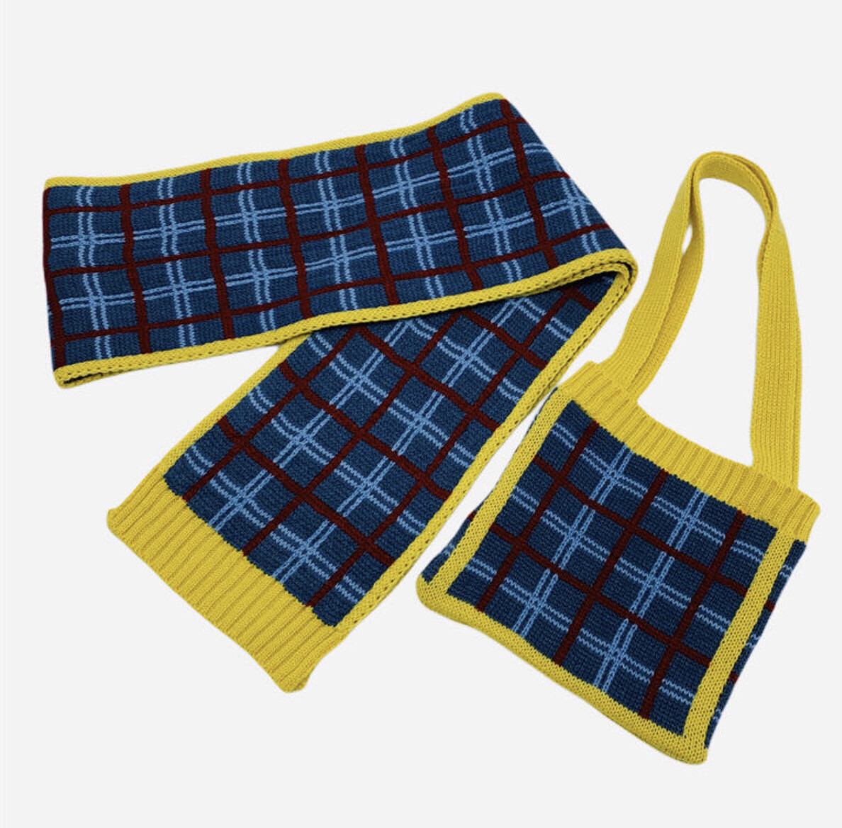 Kouture Knit Handbag And Scarf Set