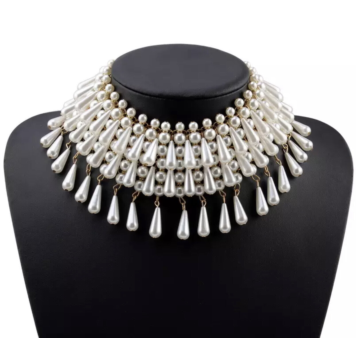 Teardrop Pearl Layered Necklace