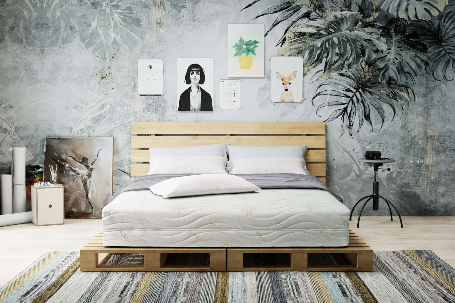 Aloë Vera kokos latex dubbelzijdige matras