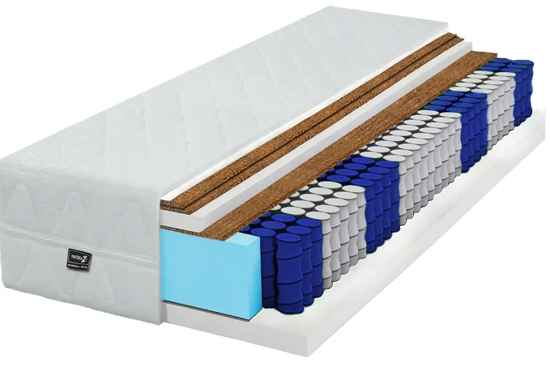 Matras met 3 lagen kokos  dubbelzijdig  H3 en H5