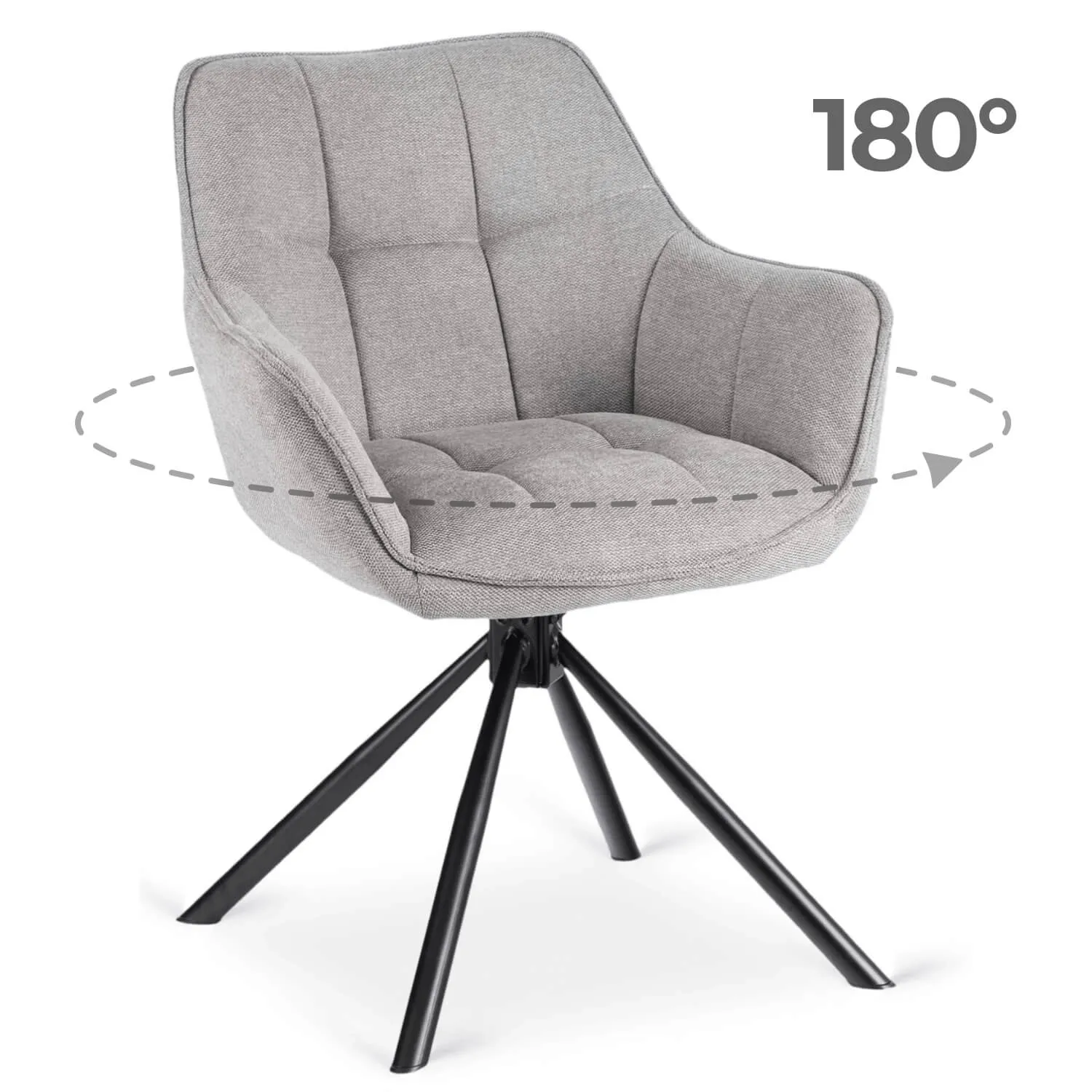 Elite Eetkamerstoel  grijs