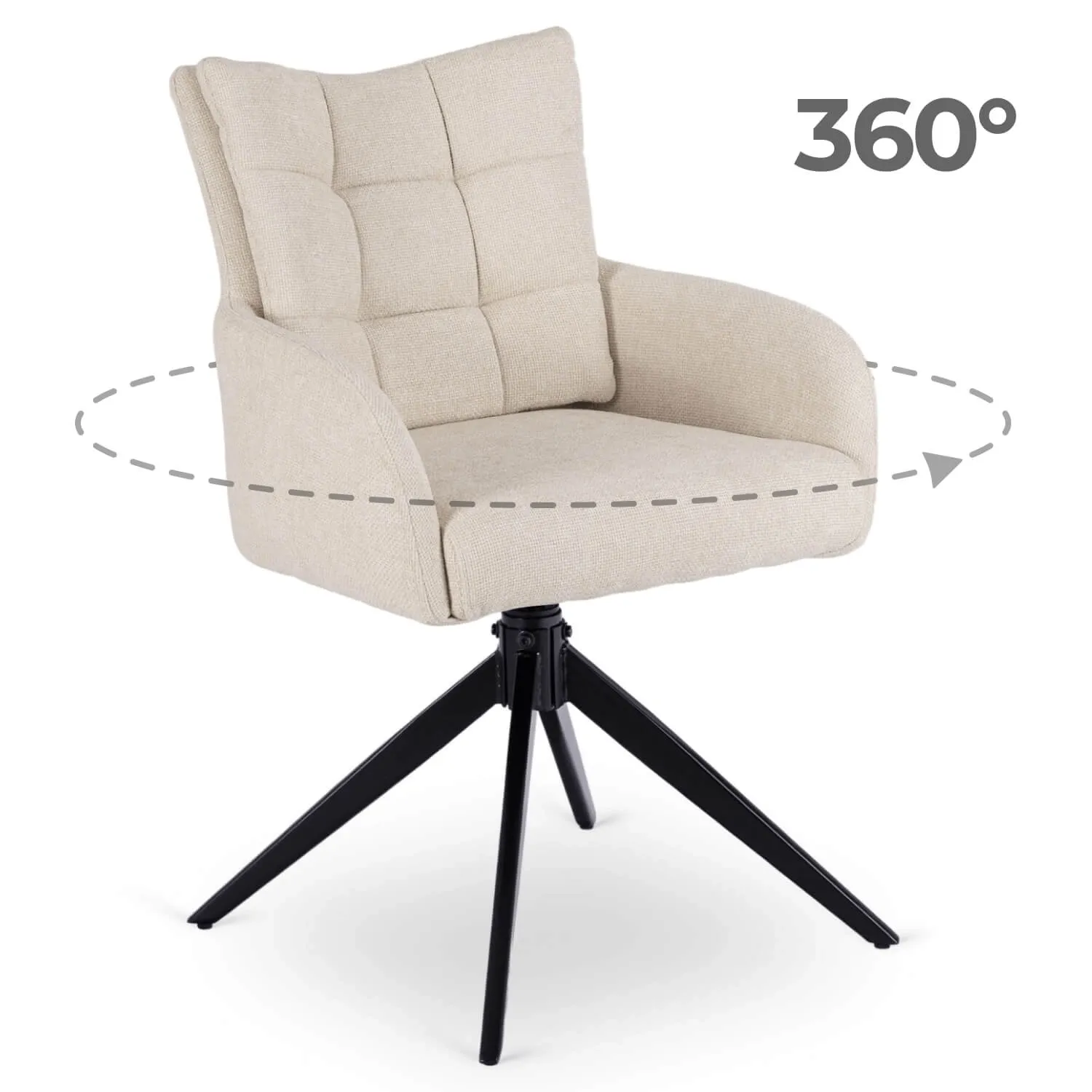 July Eetkamerstoel Set van 2 crème July Eetkamerstoel Set van 2 crème