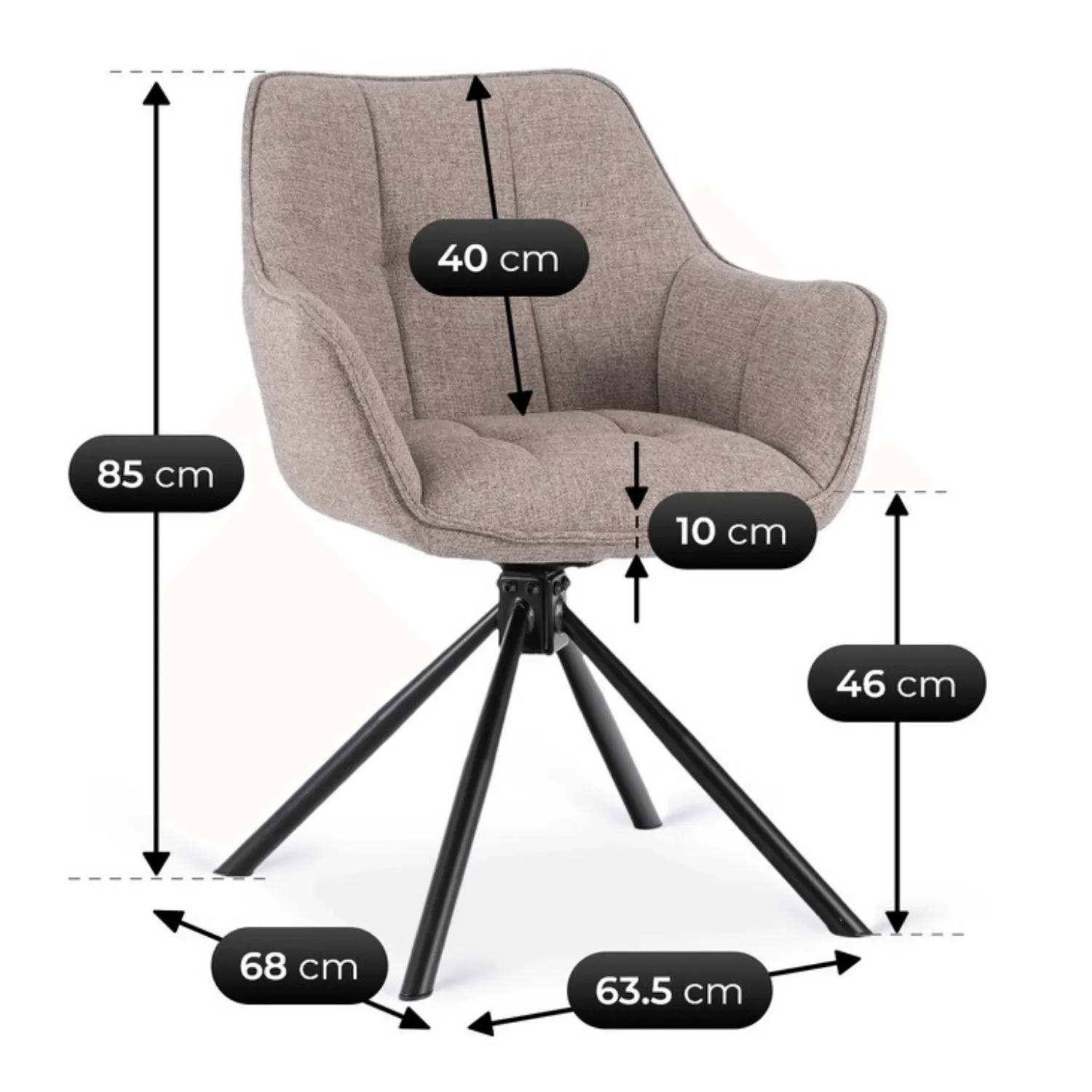 Peony Eetkamerstoel set van 2