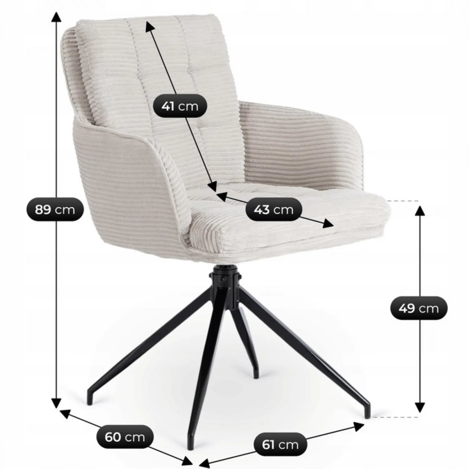 Akita Eetkamerstoel set van 2