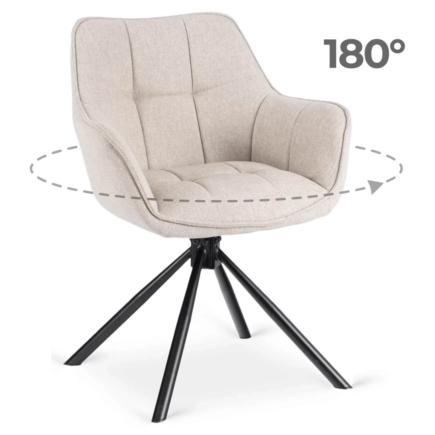 Peony Eetkamerstoel set van 2  crème