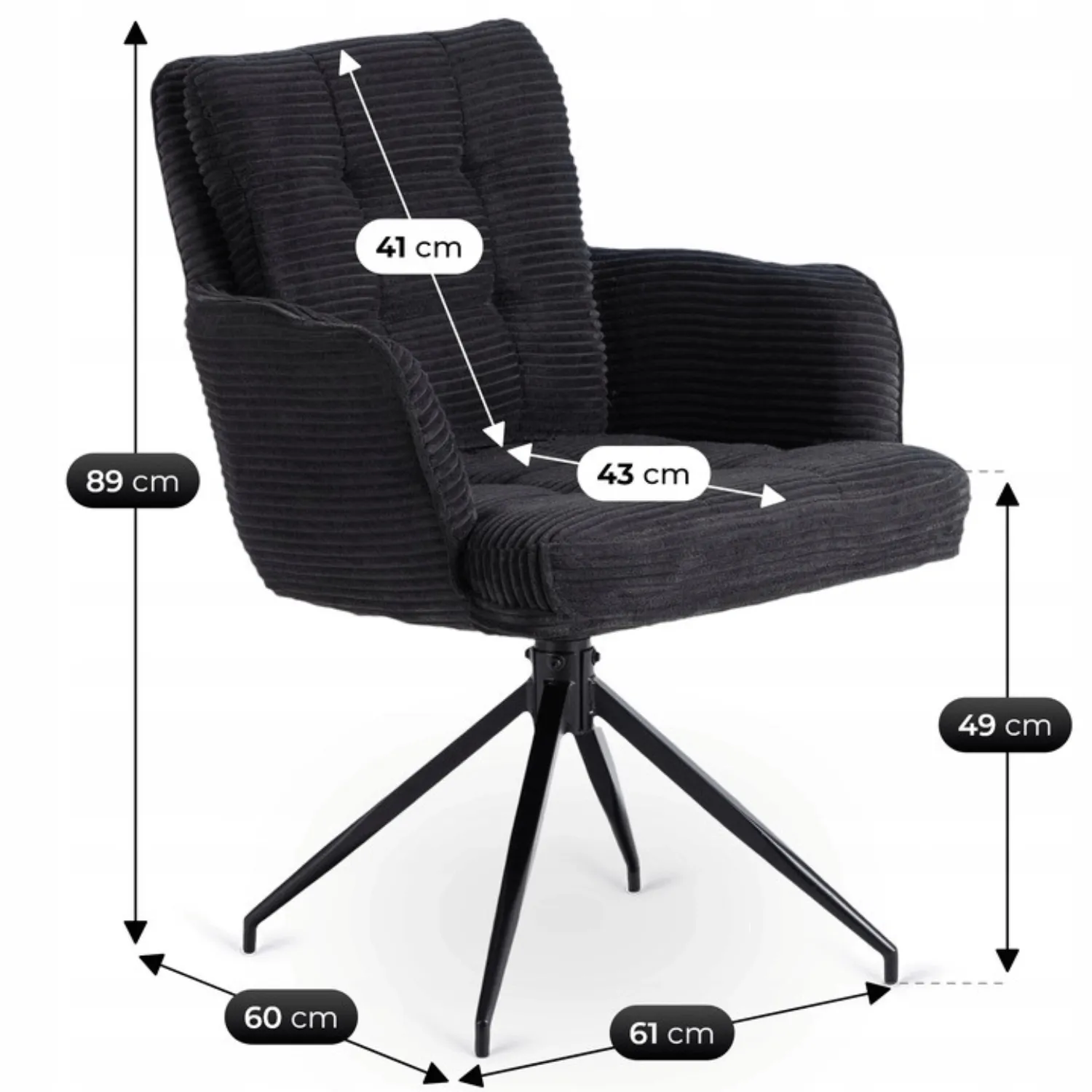 Akita Eetkamerstoel set van 2