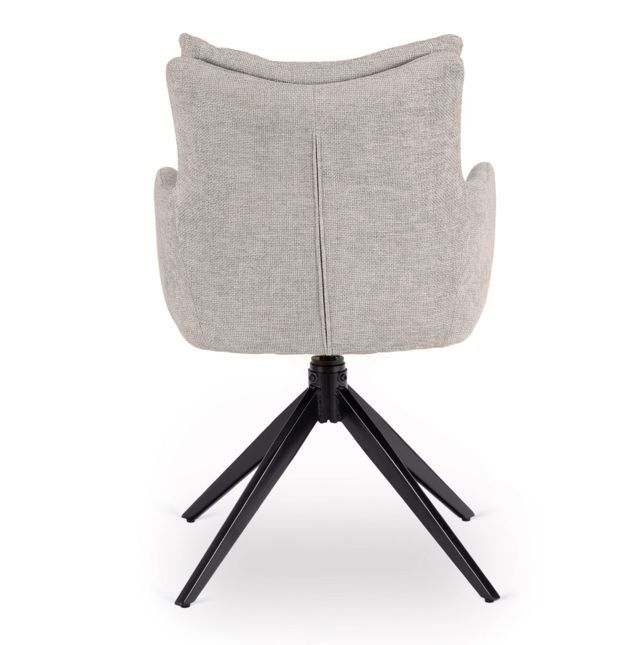 Draaistoel JULY Grey set van 2 Draaistoel JULY Grey set van 2