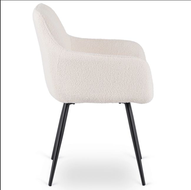 Nawara gestoffeerde eetkamerstoelen set van 2