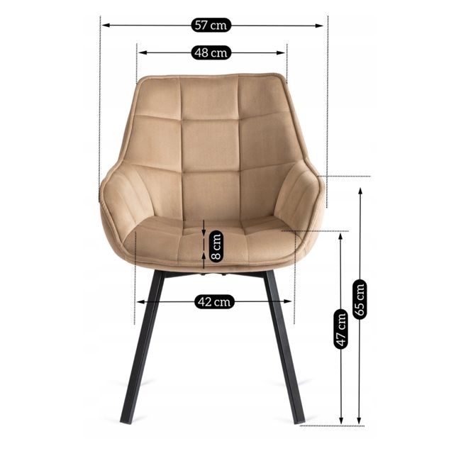 Luna velours eetkamerstoelen set van 2 Luna velours eetkamerstoelen set van 2