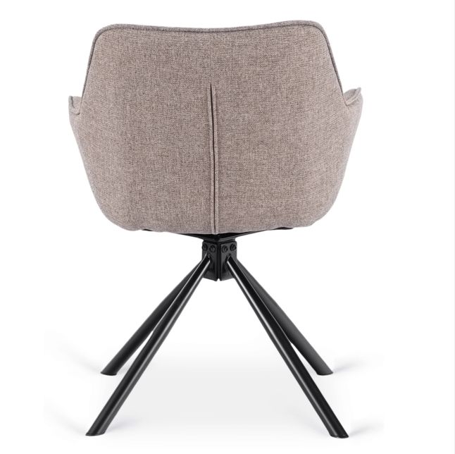 PEONY 2 eetkamer draaistoelen cappuccino set van 2 PEONY 2 eetkamer draaistoelen cappuccino set van 2