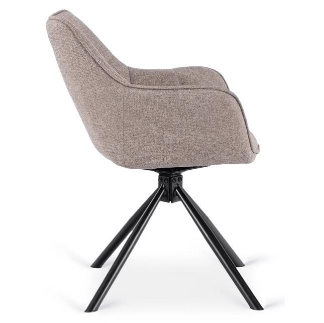 PEONY 2 eetkamer draaistoelen cappuccino set van 2 PEONY 2 eetkamer draaistoelen cappuccino set van 2