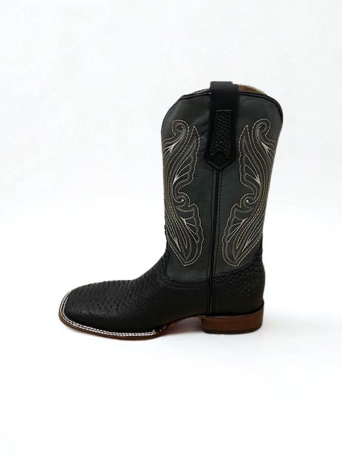 Black Python Boots (Sizes run big)