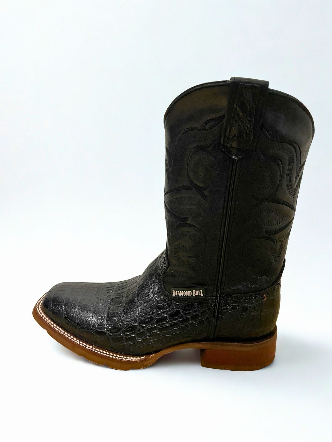 Black Caiman Boots (sizes run big)