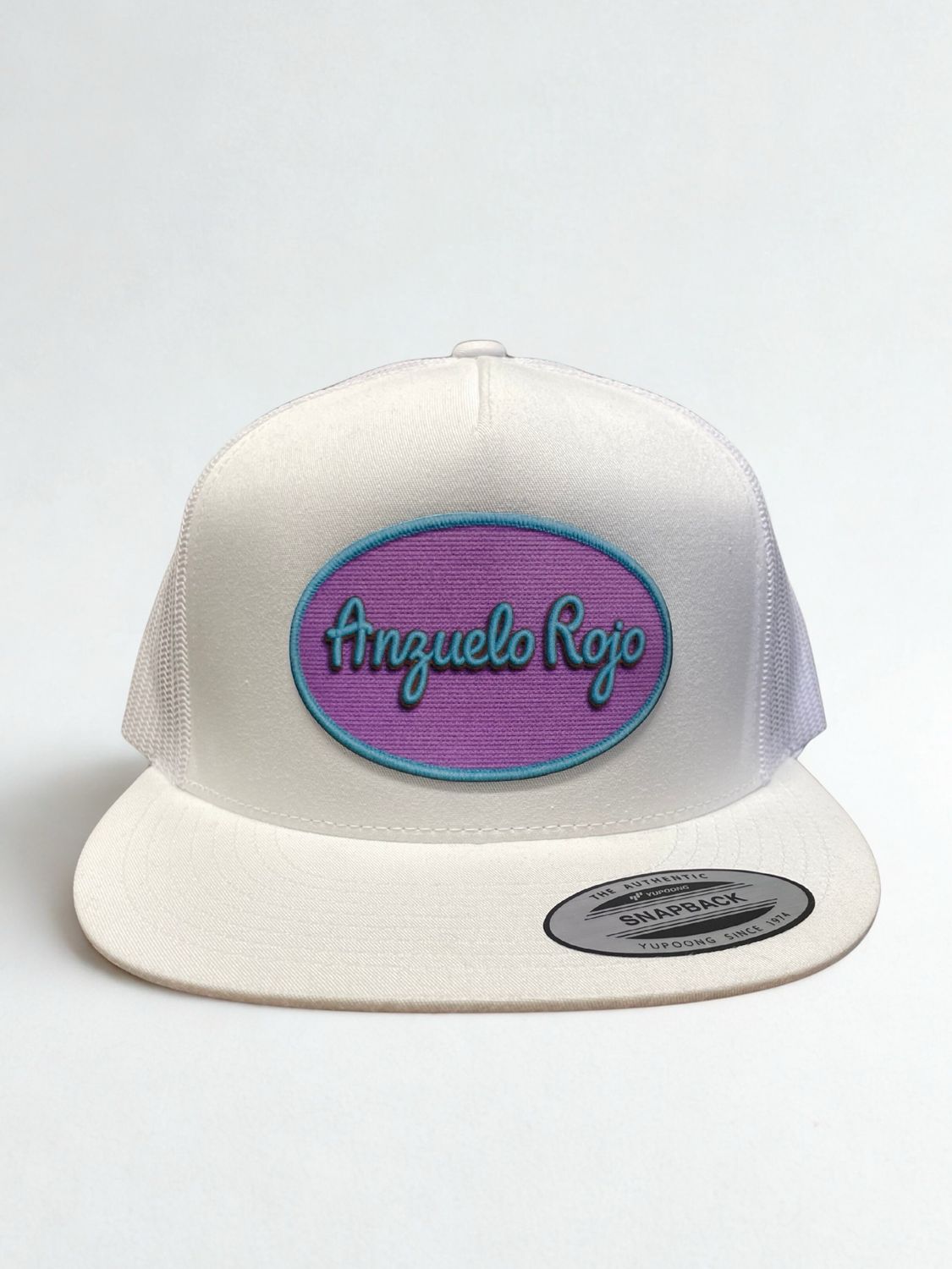 White Anzuelo Rojo Cap