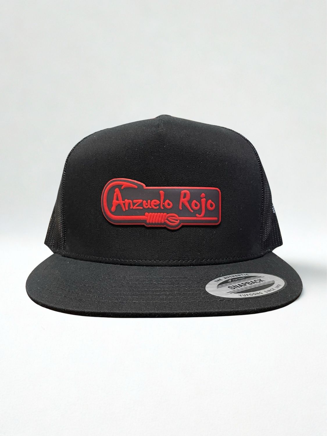 Black Anzuelo Rojo Cap