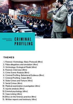 Professional Diploma - Criminal Profiling