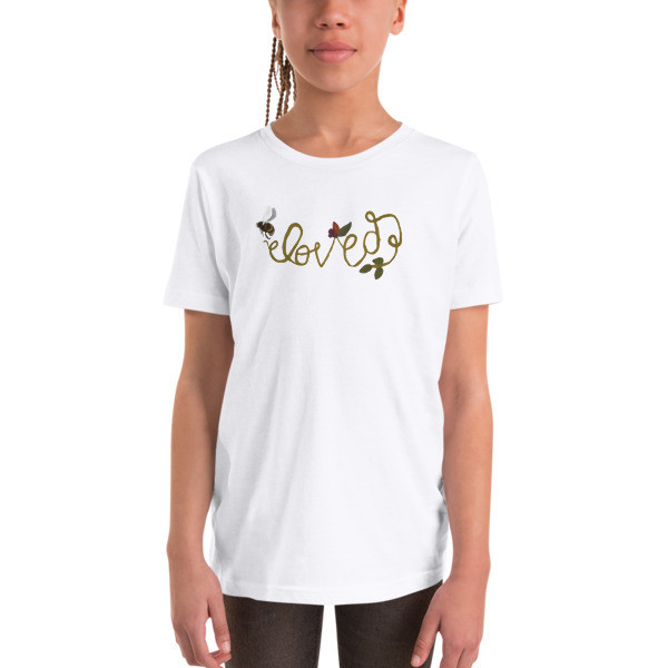 Beloved - Bella + Canvas 3001Y Youth Short Sleeve Tee with Tear Away Label