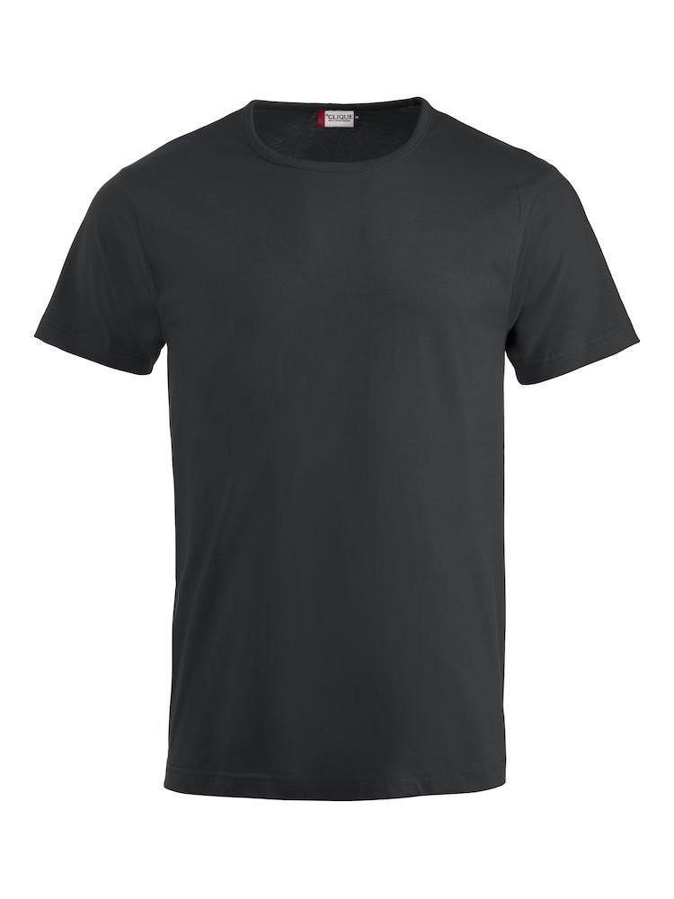 CAMISETA CORTE AJUSTADO MANGA CORTA, 12 COLORES, COLORES: NEGRO