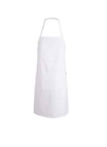 DELANTAL BLANCO 100% POLIESTER
