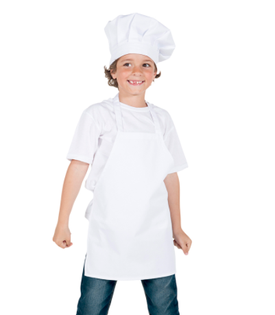 GORRO COCINA INFANTIL, COLOR: BLANCO