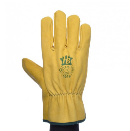 GUANTE PIEL FLOR DE VACUNO AMARILLO