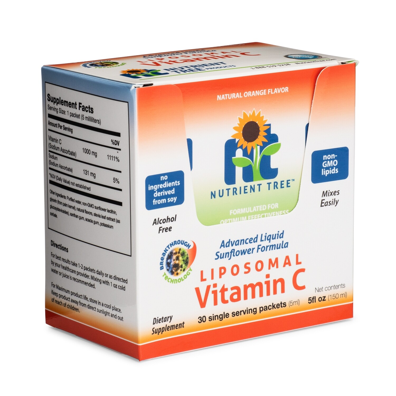 Nutrient Tree Liposomal Vitamin C 5ml Foil Packets (30 ct)